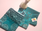 Refined Dark Teal Unstitched 3 Piece Lawn Suit