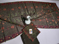 Elegant Deep Olive Unstitched 3 Piece Lawn Suit