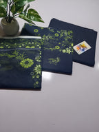 Sophisticated Dark Navy Blue Unstitched 3 Piece Lawn Suit
