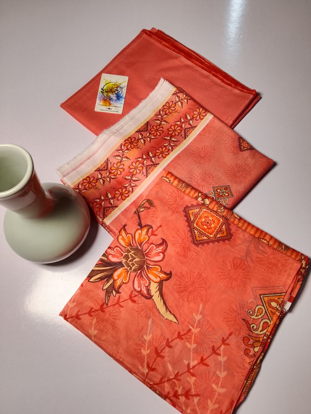 Premium Peach Color 3PC Lawn Suit