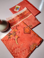 Premium Peach Color 3PC Lawn Suit
