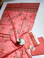 Premium Peach Color 3PC Lawn Suit