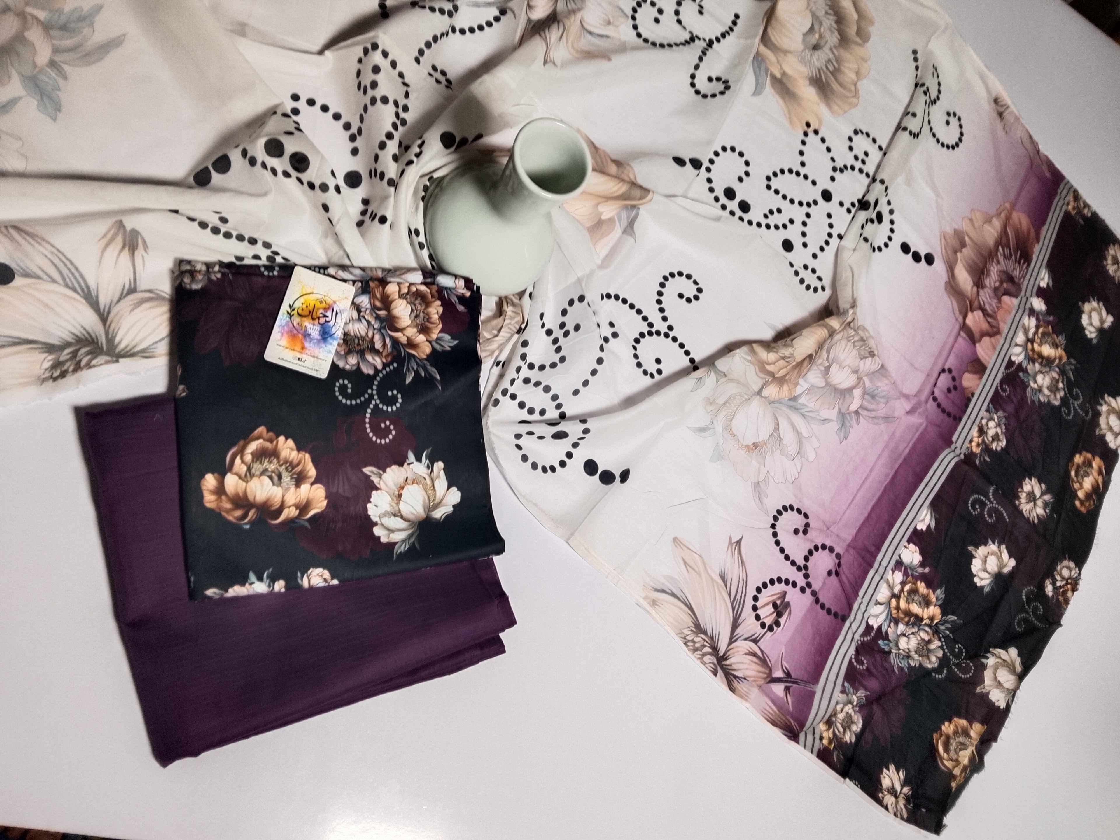 Royal Purple Unstitched 3 Piece Lawn Suit