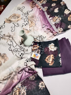 Royal Purple Unstitched 3 Piece Lawn Suit