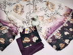 Royal Purple Unstitched 3 Piece Lawn Suit