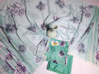 Elegant Mint Green Unstitched 3 Piece Lawn Suit