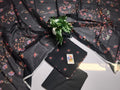 Premium Black 3 Piece Lawn Suit