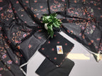 Premium Black 3 Piece Lawn Suit