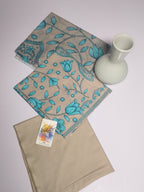 Elegant Cream Beige Unstitched 3 Piece Lawn Suit