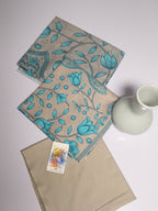 Elegant Cream Beige Unstitched 3 Piece Lawn Suit