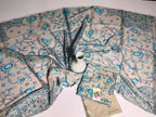 Elegant Cream Beige Unstitched 3 Piece Lawn Suit