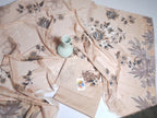 Premium Cream Beige Unstitched 3 Piece Lawn Suit
