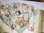 Graceful Sage Green Unstitched 3 Piece Lawn Suit